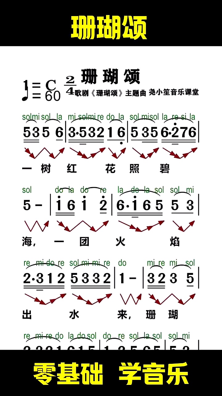 歌曲珊瑚颂(歌曲珊瑚颂歌词)
