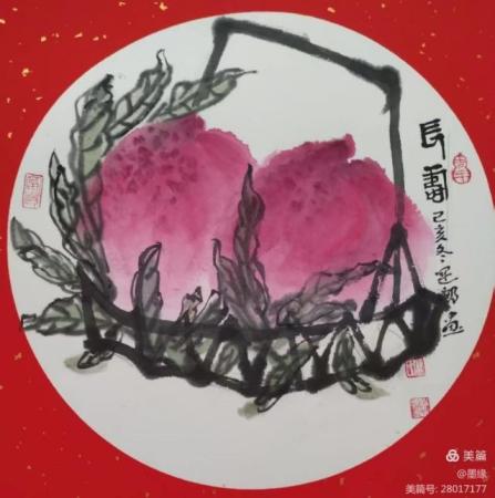 长寿_廉运娜绘画_运城市山水画院收录作品