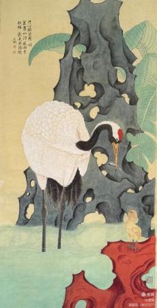 羽下春晖图_赵玉明绘画_运城市山水画院收录作品