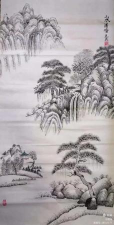 山水清音_常莲英绘画_运城市山水画院收录作品