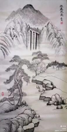 源远流长_常莲英绘画_运城市山水画院收录作品