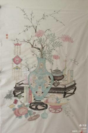 岁朝图_马青云绘画_运城市山水画院收录作品
