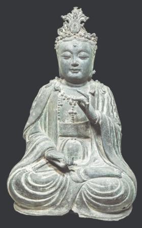 盐湖区博物馆鎏金菩萨坐像——超凡脱俗的宁静 盐湖区博物馆鎏金菩萨坐像——超凡脱俗的宁静
